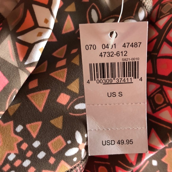 NWT!Aerie Move Brown and Pink Patterned Leggings! - Picture 6 of 7